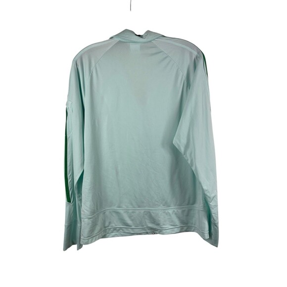 Adidas Women’s Track Suit Set L Mint Green 3-Stripe Jacket Pants Y2K Retro 2000s - Picture 3 of 16